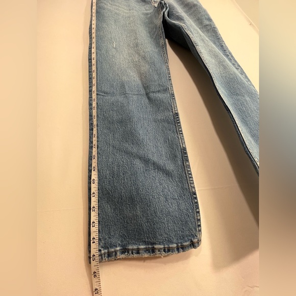 NWT Abercrombie & Fitch 34, 18 L Long 90s Straight Ultra High Rise Distressed - Picture 8 of 12